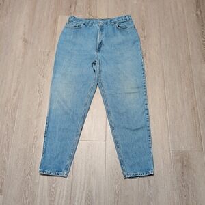 Vintage Levis 550 Relaxed Fit Tapered Leg Light Wash Blue Jeans 34x30 Distressed